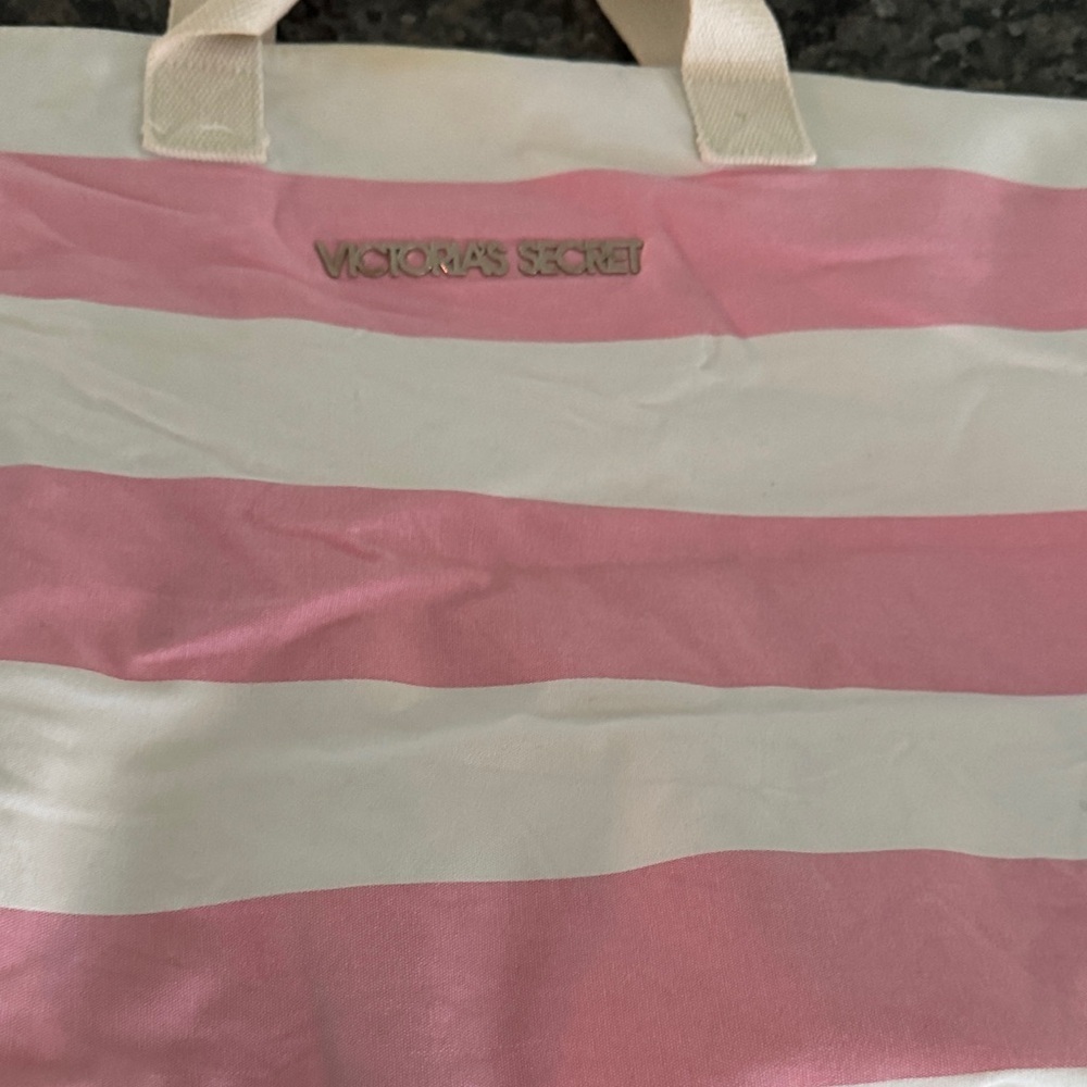 Victoria's Secret Pink and White Tote Bag - Picture 3 of 16